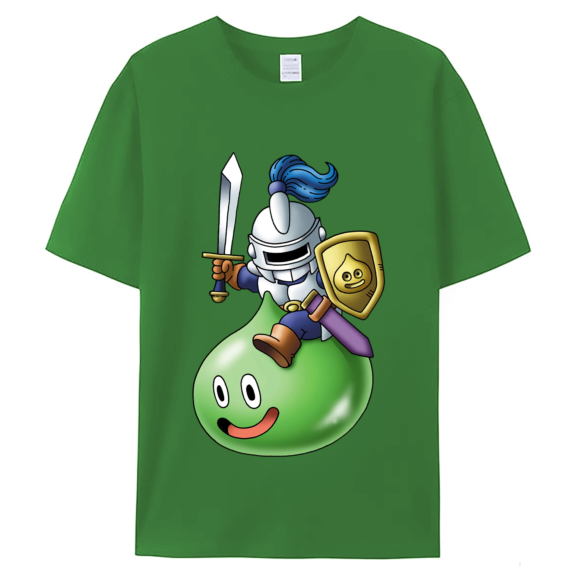 （画像用） ドラゴンクエスト Doragon Kuesuto Dragon Quest レディースカジュアルプリントTシャツ（綿100％）